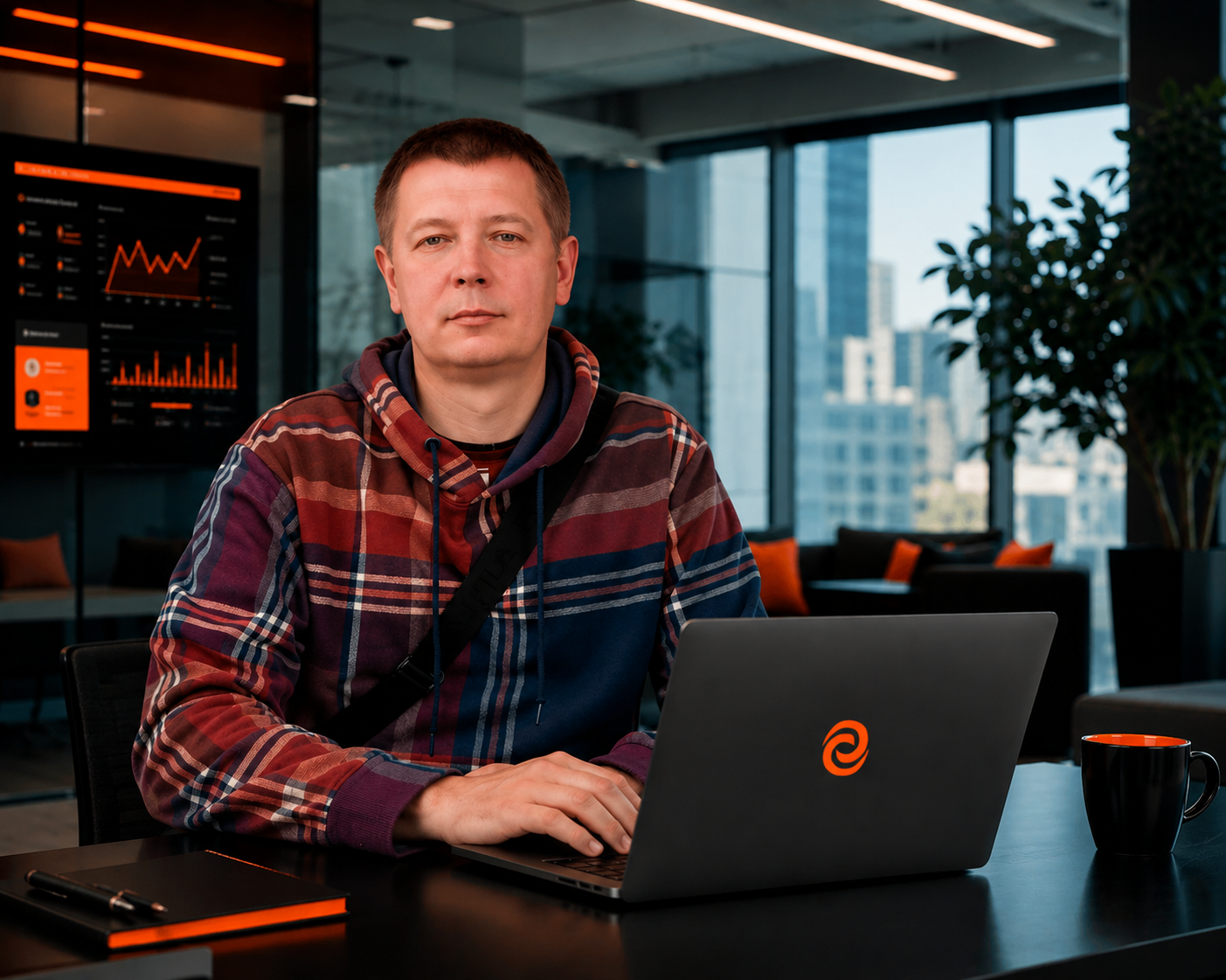 Специалист студии Spb-Webmaster за работой